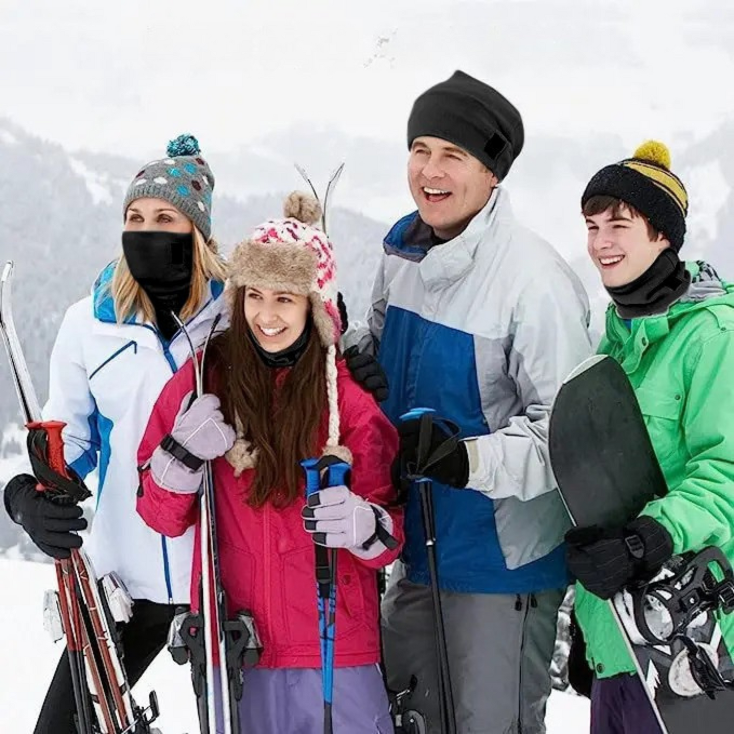 Nekwarmer Heren & Dames - Geschikt voor Wintersport, Wandelen & Fietsen - Halswarmer - Sjaal - Zwart