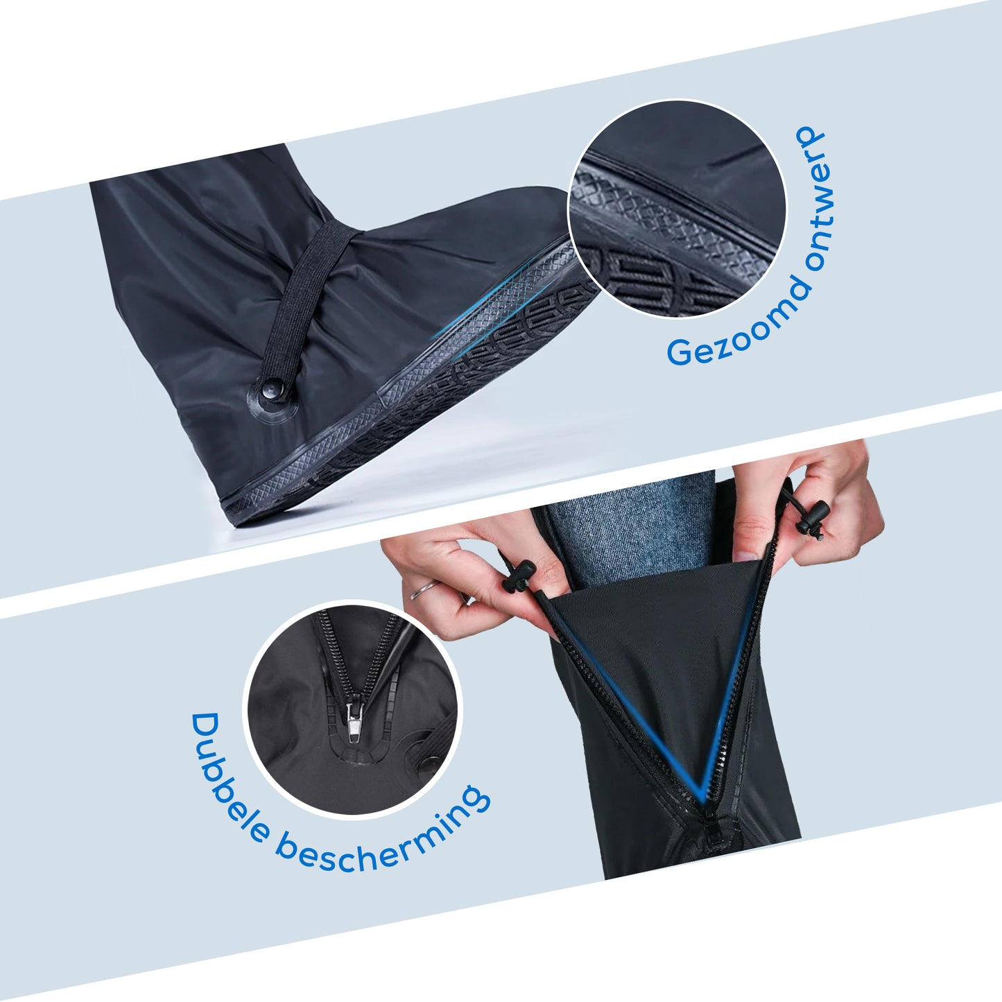 Overschoenen Waterdicht - Regenschoenen Fiets - Schoenhoesjes - Zwart
