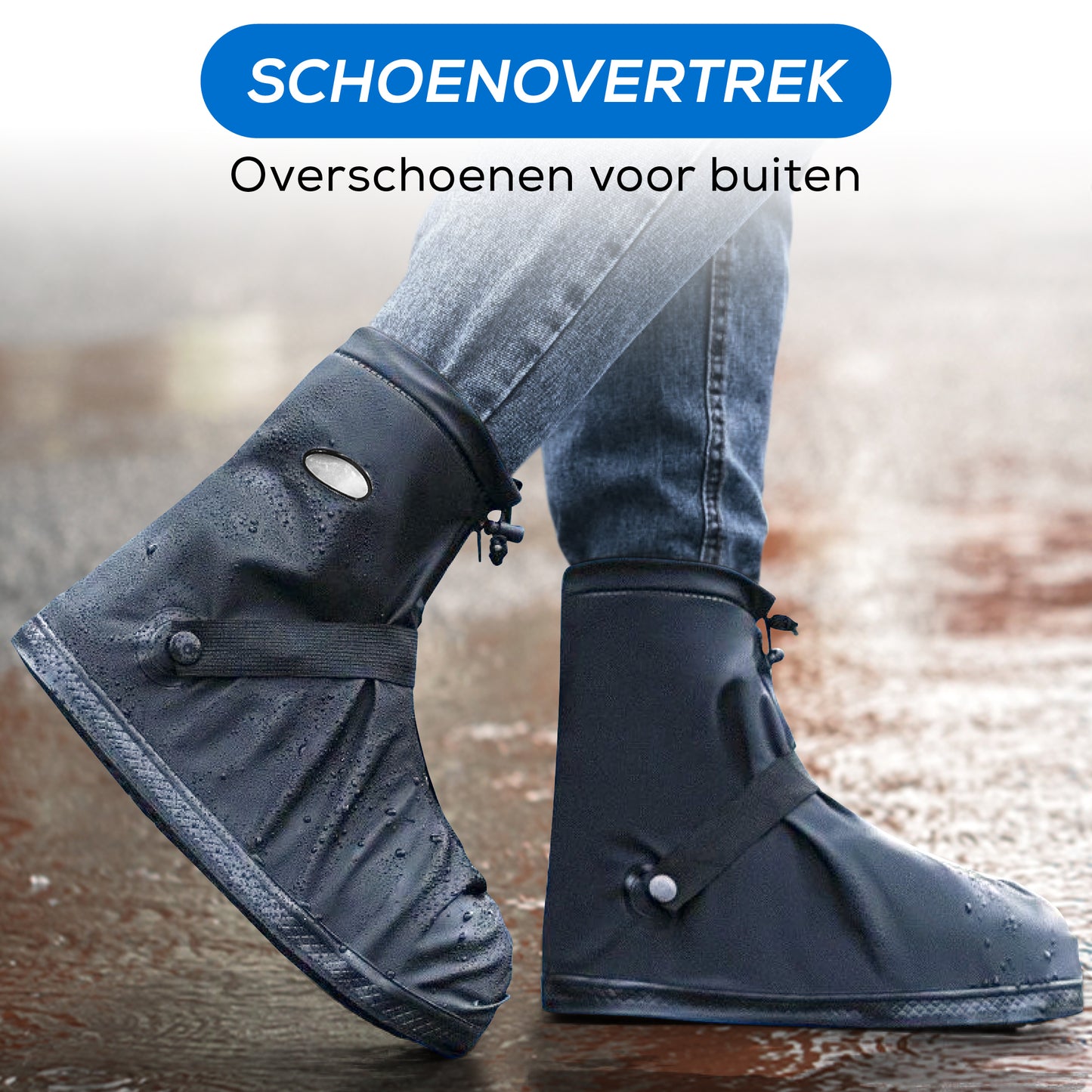 Overschoenen Waterdicht - Regenschoenen Fiets - Schoenhoesjes - Zwart