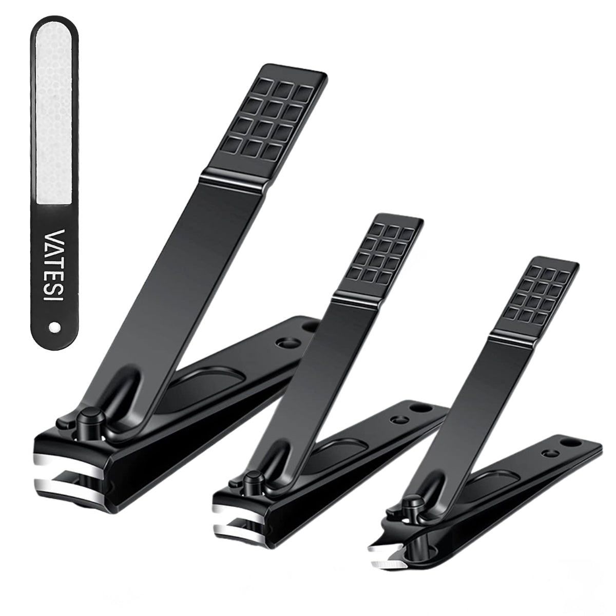 VATESI Nagelknipper Set met Nagelvijl - Teennagelknipper - Geschikt voor Dikke Nagels & Kalknagels - Nageltang - Pedicure Set - Manicure Set