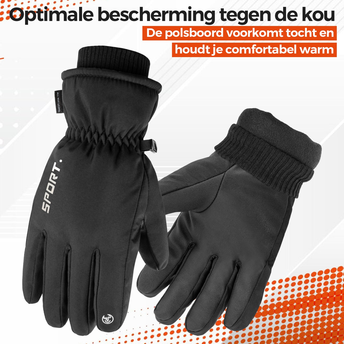 Fietshandschoenen met Touchscreen - Winddicht / Waterdicht - Handschoenen voor de Winter