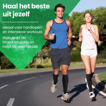3 Paar Compressiekousen 15-20 mmHg - Hardloopsokken - Compressie Sokken voor Hardlopen, Vliegtuig, Wandelen - Zwart