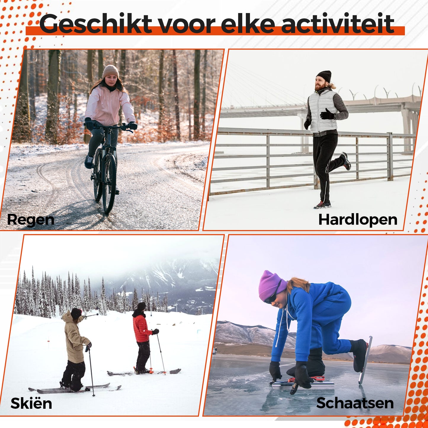 Fietshandschoenen met Touchscreen - Winddicht / Waterdicht - Handschoenen voor de Winter