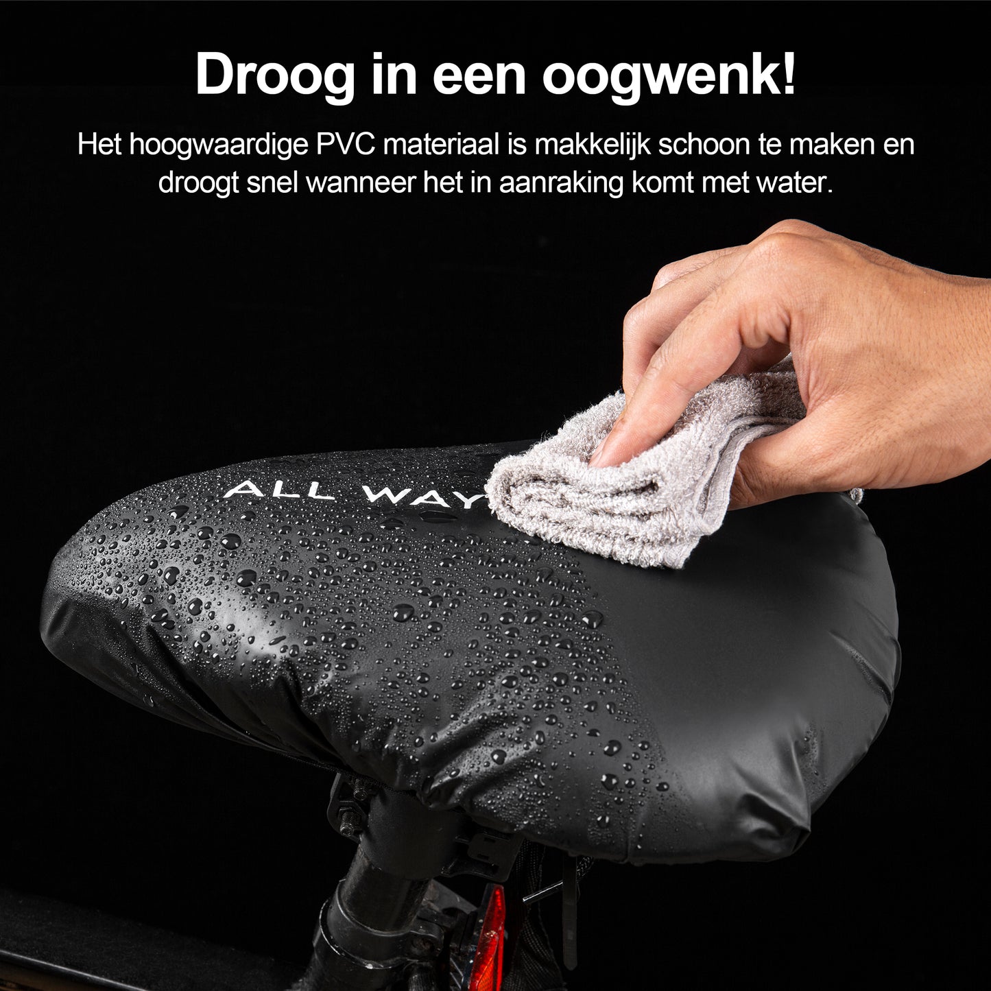 Zadelhoes Waterdicht - Stof en Waterafstotend - Geschikt voor alle zadels - Zwart