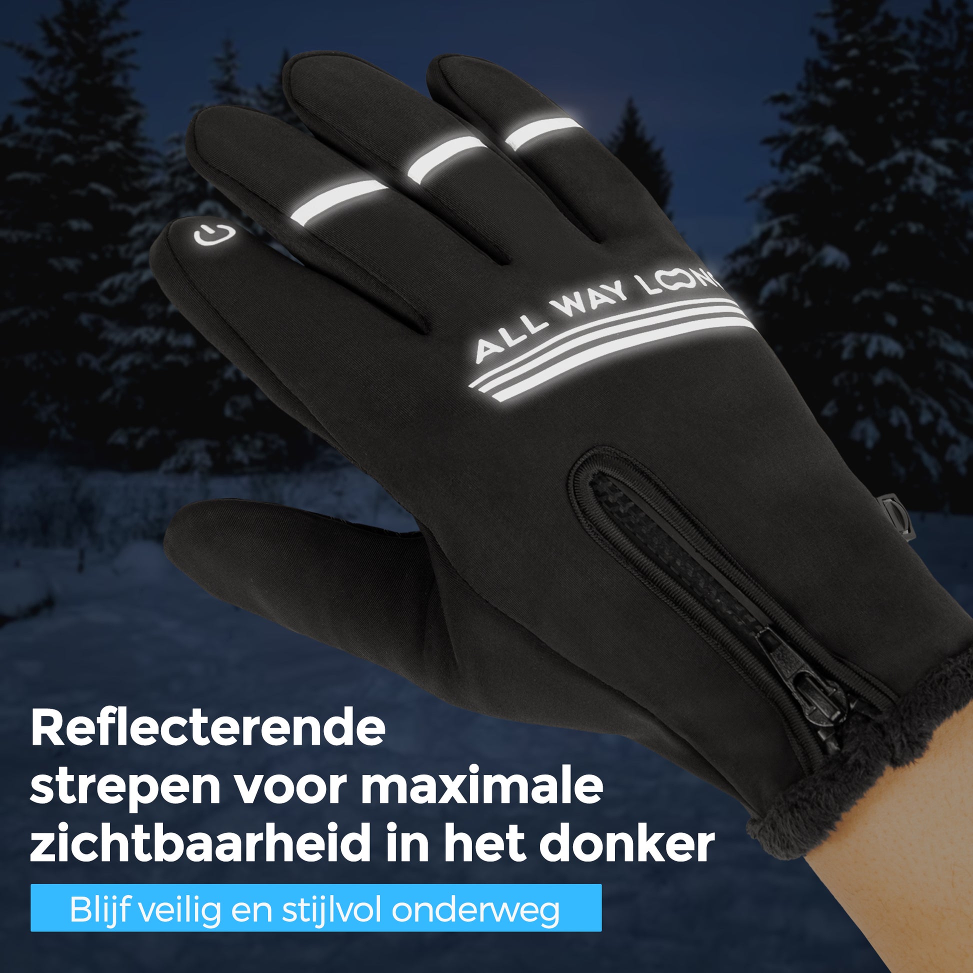 Fietshandschoenen - winddichte rijhandschoenen met touchscreen-ontwerp Fietshandschoenen - winddichte rijhandschoenen met touchscreen-ontwerp