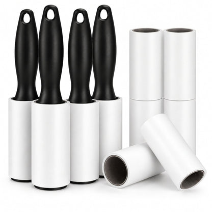 Kledingroller - 600 Kleefvellen - Kleefroller - Pluizenroller voor Kattenhaar, Hondenhaar & Pluizen - Plakroller - Pluizenverwijderaar