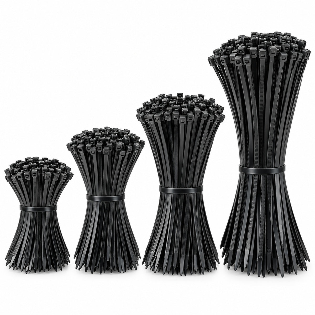 Kabelbinders - 600 Stuks - 10/15/20/30 CM - Tie Wraps - Kabelhouder
