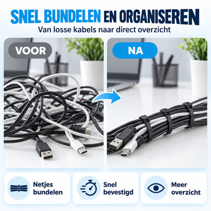 Kabelbinders - 600 Stuks - 10/15/20/30 CM - Tie Wraps - Kabelhouder