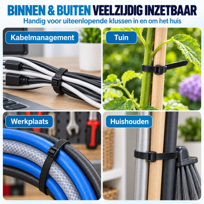 Kabelbinders - 600 Stuks - 10/15/20/30 CM - Tie Wraps - Kabelhouder