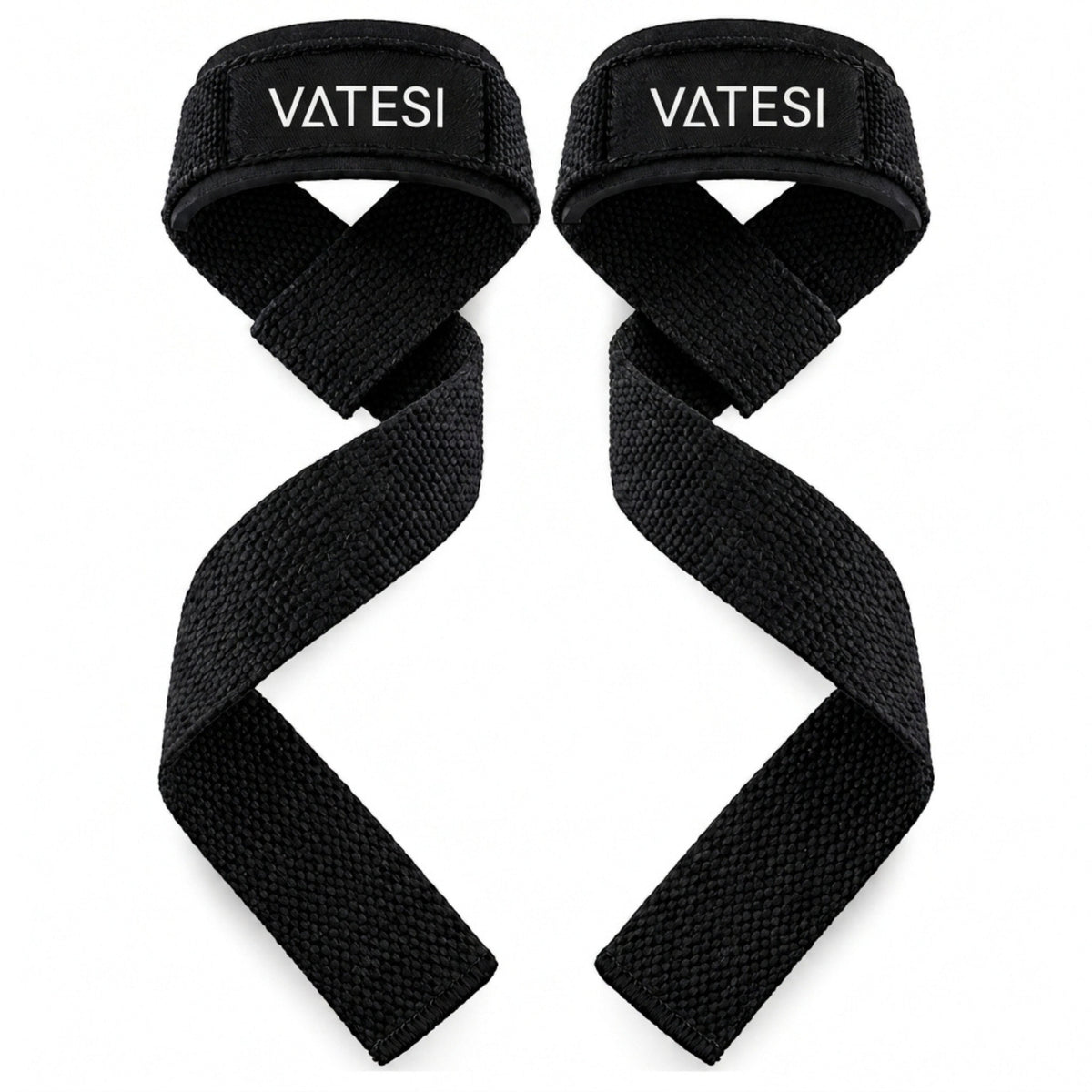 Lifting straps - Gym Straps - Wrist Straps - Deadlift Straps - Fitness, Crossfit & Krachttraining - One Size - Zwart