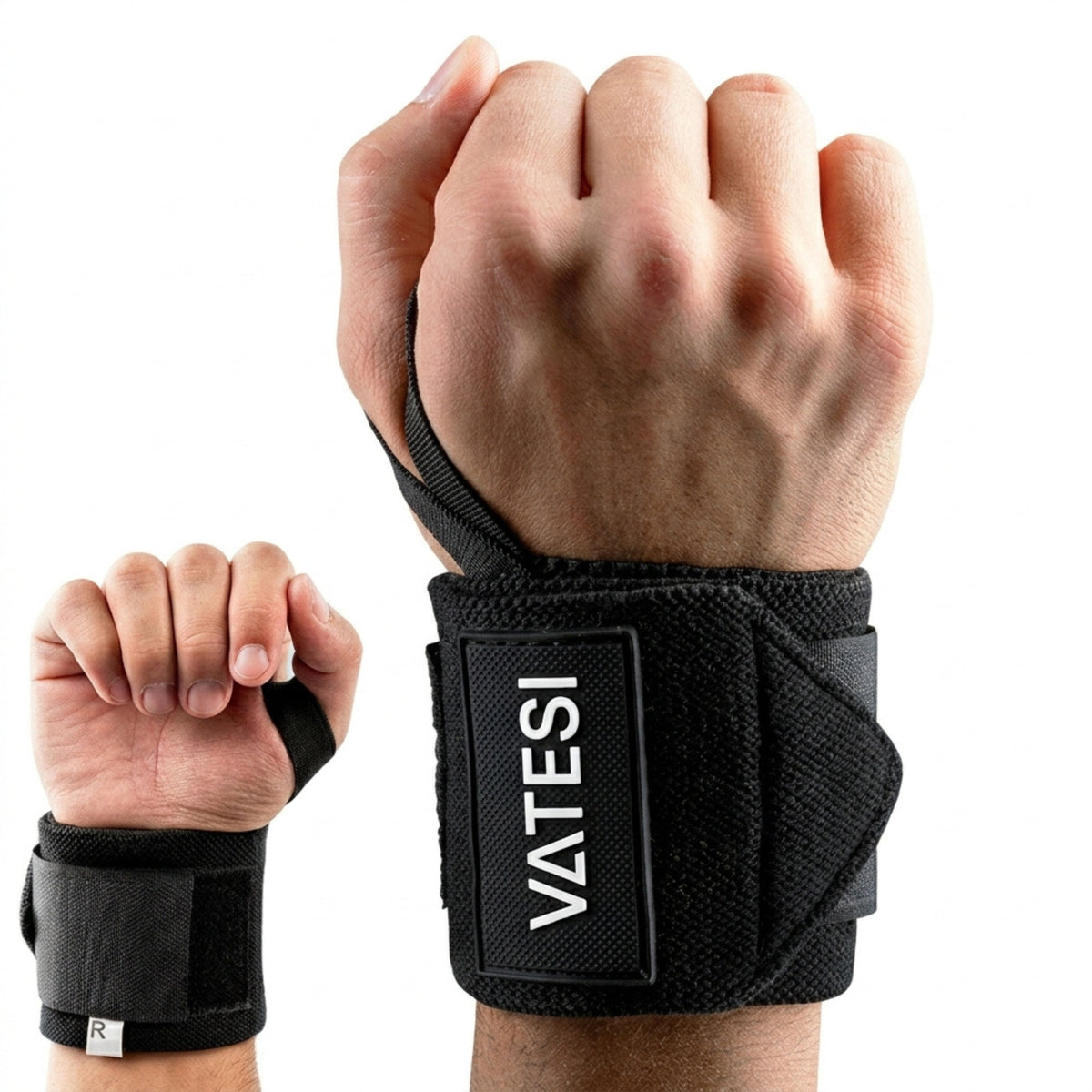 Wrist Wraps - Polsband voor Fitness - Polsbrace - Krachttraining - 2 Stuks - Zwart