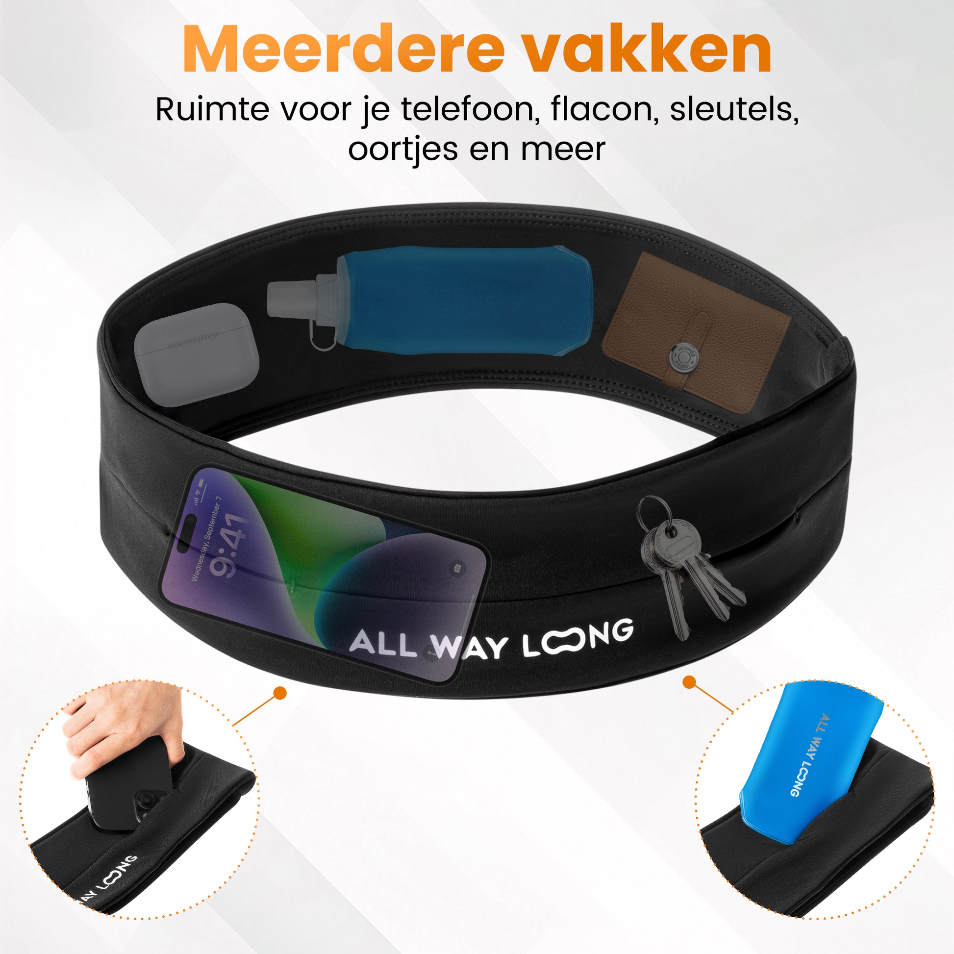 Hardloopriem met Telefoonhouder - Geniet van Je Favoriete Muziek Hardloopriem met Telefoonhouder - Geniet van Je Favoriete Muziek