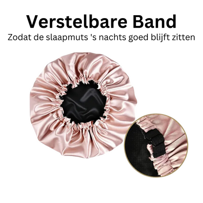Satijnen Slaapmuts Verstelbaar - Satijnen Bonnet - Haarnetje