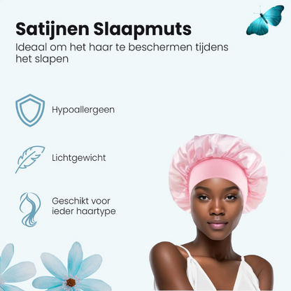 Satijnen Slaapmuts - 1 Stuk - Bonnet satijn - Satijnen Bonnet - Haarnetje