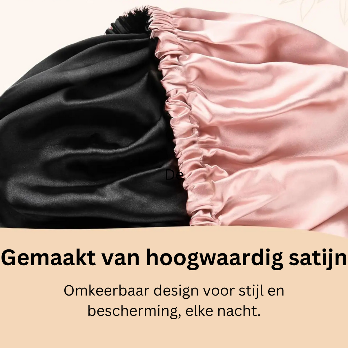 Satijnen Slaapmuts Verstelbaar - Satijnen Bonnet - Haarnetje
