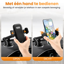 Telefoonhouders Auto met Zuignap - 3 in 1 Autohouder - Verstelbaar