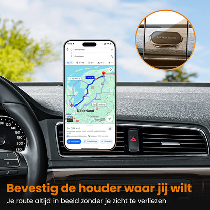 Telefoonhouder Auto Magnetisch - Dashboard - GSM Houder Auto - Off-Road & Drempel Proof - Magneet telefoonhouder - 360º Draaibaar