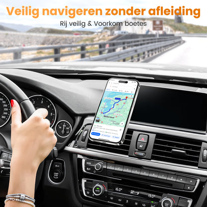 Telefoonhouder Auto Magnetisch - Dashboard - GSM Houder Auto - Off-Road & Drempel Proof - Magneet telefoonhouder - 360º Draaibaar