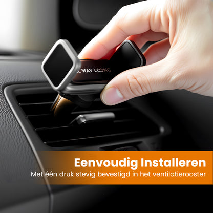 Telefoonhouder Ventilatierooster Auto - Universeel - Zwart