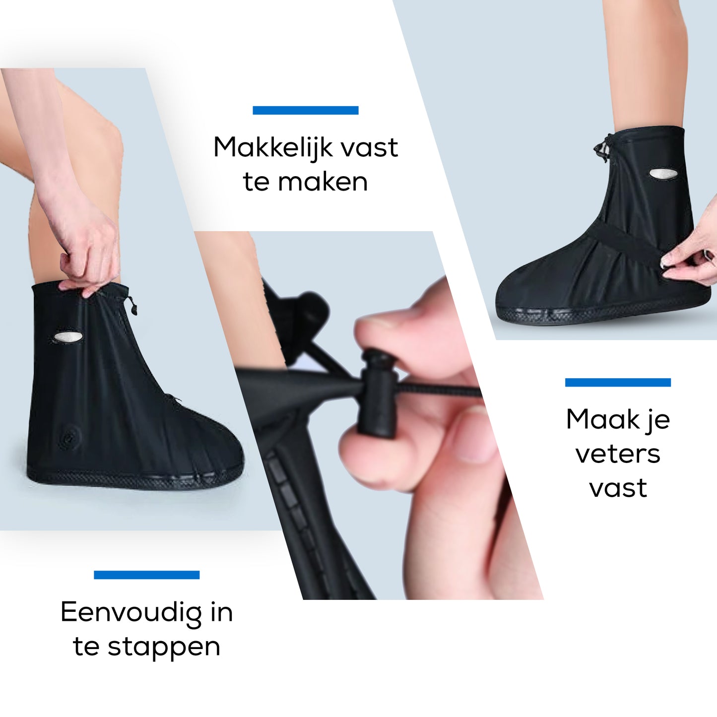 Overschoenen Waterdicht - Regenschoenen Fiets - Schoenhoesjes - Zwart