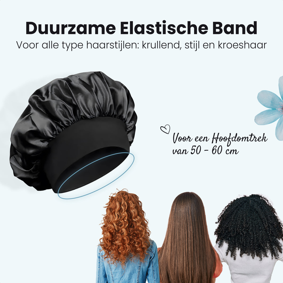 Satijnen Slaapmuts - 1 Stuk - Bonnet satijn - Satijnen Bonnet - Haarnetje