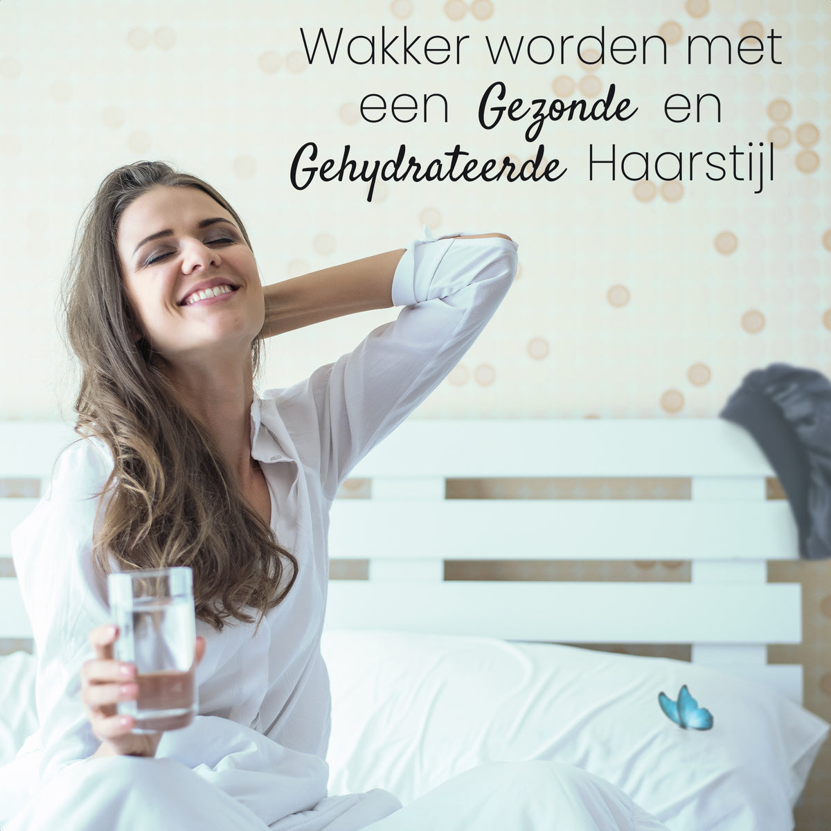 Bonnet Satijn Verstelbaar - Satijnen Slaapmuts - Dubbelzijdige Voering & Klittenband Sluiting