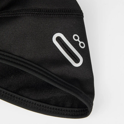 een close up van de helm muts