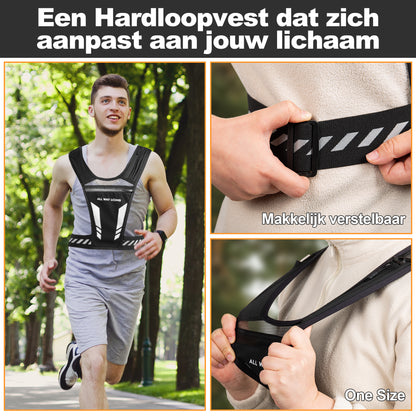 Reflecterend hardloopvest verstelbaar
