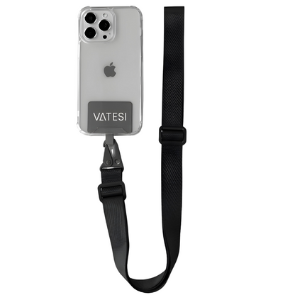 Telefoonkoord Universeel - Telefoonketting - Telefoonkoord Verstelbaar - 150 CM - Zwart