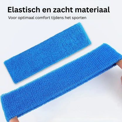 Zweetband Hoofd - Unisex - Set van 4 Stuks